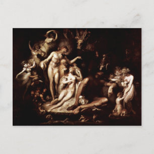 Das Erwachen der Feenkönigin Titania von Füssli Postkarte