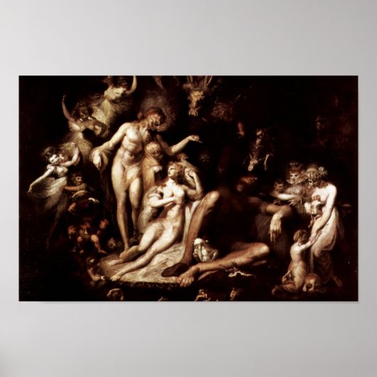 Das Erwachen der Märchenkönigin Titania durch Füss Poster (Vorne)