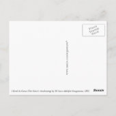 Das Erwachen des Herzens durch Bouguereau Postkarte (Rückseite)