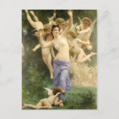 Das Erwachen des Herzens durch Bouguereau Postkarte (Vorderseite)