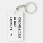 Das Erwachen: Kolonialismus ist nicht Befreiung Schlüsselanhänger (Rückseite)