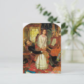 Das erwachende Gewissen von William Holman Hunt Postkarte (Stehend Vorderseite)