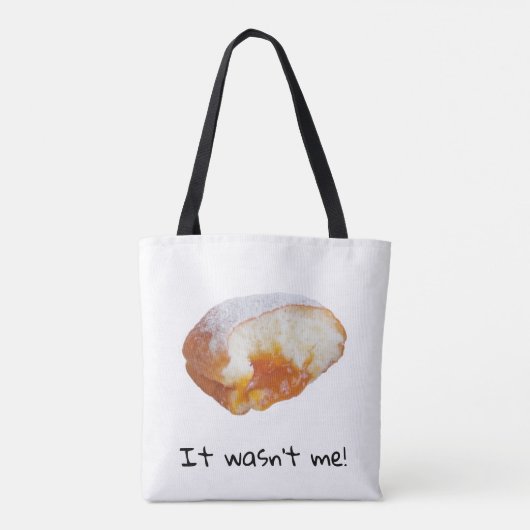 Das "Es war nicht ich!" Tragetasche Tasche (Rückseite)