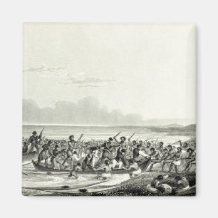 Das Eskimoes, welches die Boote plündert Magnet