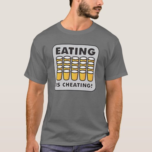 DAS ESSEN BETRÜGT T-Shirt (Vorderseite)
