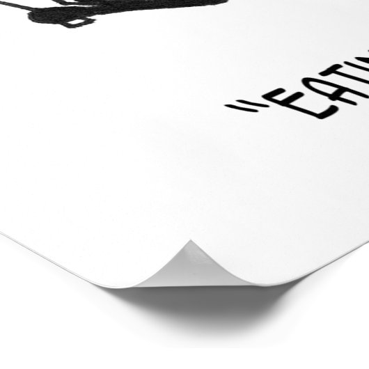 Das Essen der Fehler Poster (Ecke)