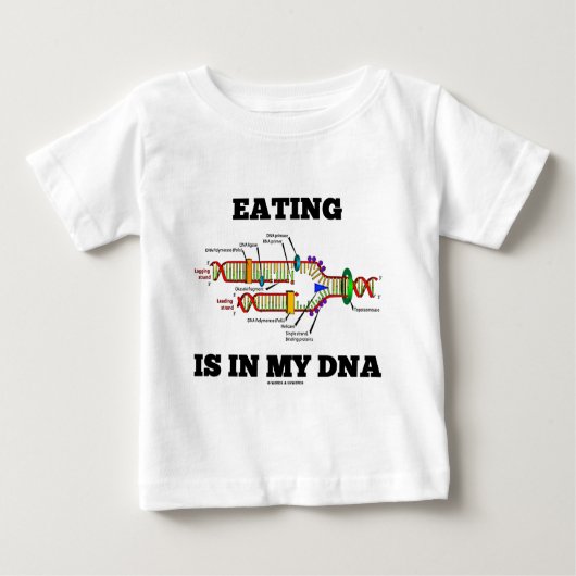 Das Essen ist in meiner DNA Baby T-shirt (Vorderseite)
