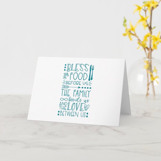 Das Essen segnen Karte (Gelbe Blume)