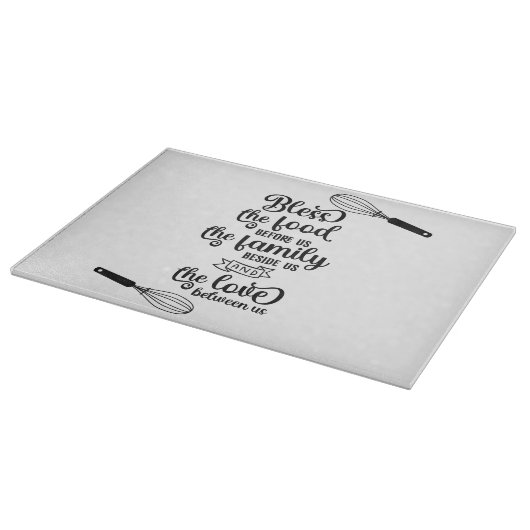 Das Essen segnen Schneidebrett (Ecke)
