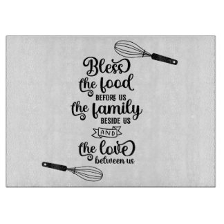 Das Essen segnen Schneidebrett