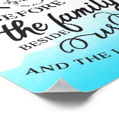 Das Essen vor uns segnen Poster (Ecke)