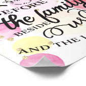 Das Essen vor uns segnen Poster (Ecke)