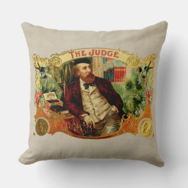 Das Etikett des Vintagen Zigarrenfelds des Richter Kissen