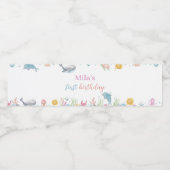 Das Etikett für die Wasserflasche "Onethe Sea Past (Einzelnes Label)