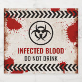 Das Etikett für Party-Getränke darf nicht mit infi (Einzelnes Label)