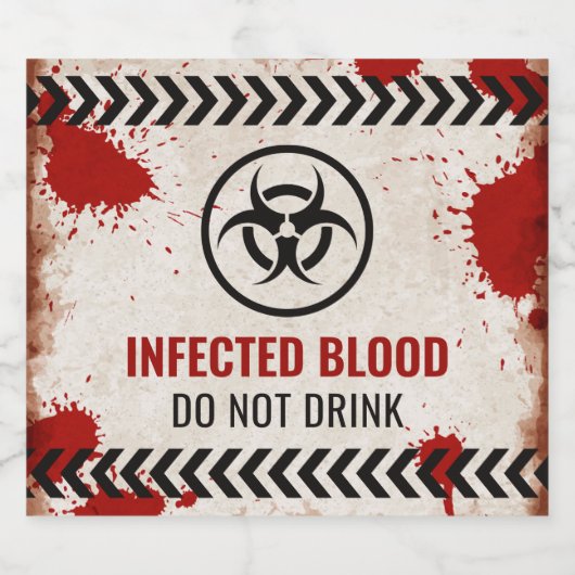 Das Etikett für Party-Getränke darf nicht mit infi (Einzelnes Label)