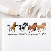 Das Etikett "I Liebe Horses" (Insitu)