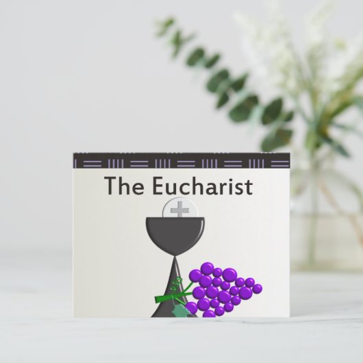 Das Eucharistische Chalice and Traupes Design Postkarte (Stehend Vorderseite)