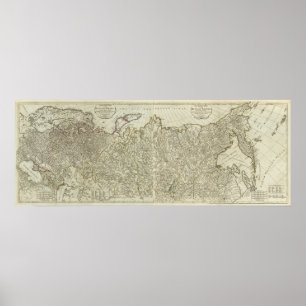 Das europäische Teil des russischen Reiches Poster