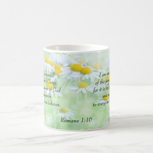 Das Evangelium Christi - Römer 1:16 Kaffeetasse (Mittel)