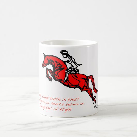 Das Evangelium der Flug-Tasse Kaffeetasse (Mittel)