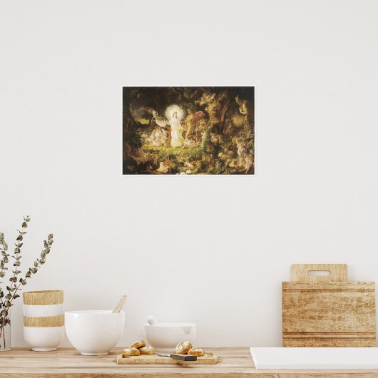 Das Evangelium von Oberon und Titania, 1849 Poster (Küche)