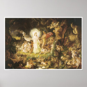 Das Evangelium von Oberon und Titania, 1849 Poster