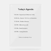 Das Event Sign Out! Acrylschild (Vorderseite)