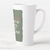 Das Evergreen-Versprechen - Kiefernkegel-Design Milchtasse (Rechts)