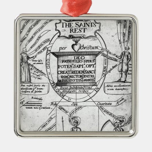 Das ewig Rest der Heiligen Silbernes Ornament (Vorne)