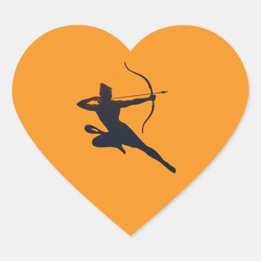 Das ewige Glühen von Dussehra - Shree Ram Herz-Aufkleber (Vorderseite)