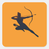 Das ewige Glühen von Dussehra - Shree Ram Quadratischer Aufkleber (Vorderseite)