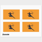 Das ewige Glühen von Dussehra - Shree Ram Rechteckiger Aufkleber (Blatt)