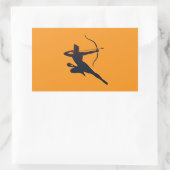 Das ewige Glühen von Dussehra - Shree Ram Rechteckiger Aufkleber (Tasche)