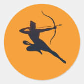 Das ewige Glühen von Dussehra - Shree Ram Runder Aufkleber (Vorderseite)