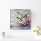 Das ewige jetzt quadratische wanduhr (Zuhause)