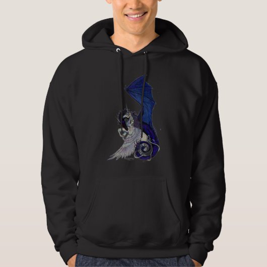 Das ewige Umarmungs-Einhorn und der Drache Hoodie (Vorderseite)