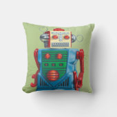 Das "ewiger Optimist-" Roboter-Wurfs-Kissen Kissen (Vorderseite)