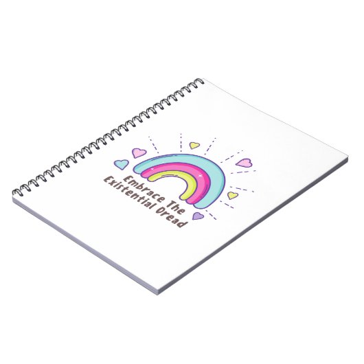 Das existenzielle Dread Funny Notebook einbinden Notizblock (Linke Seite)