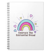 Das existenzielle Dread Funny Notebook einbinden Notizblock (Vorderseite)