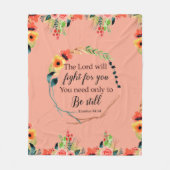 Das Exodus-14:14 Lord-Will Fight For You mit Fleecedecke (Vorderseite)