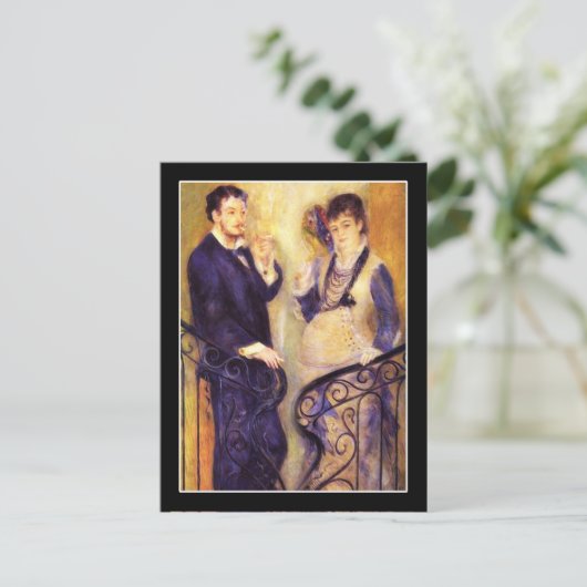 Das Expectant-Paar Postkarte (Stehend Vorderseite)