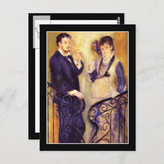 Das Expectant-Paar Postkarte (Vorne/Hinten)