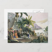 Das Expeditions-Party und König Kamehameha I Postkarte (Vorne/Hinten)
