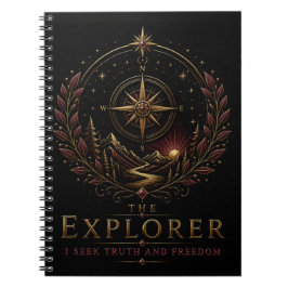 Das Explorer-Archetyp Selbstentdeckungs-Notizbuch Notizblock
