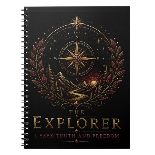 Das Explorer-Archetyp Selbstentdeckungs-Notizbuch Notizblock (Vorderseite)
