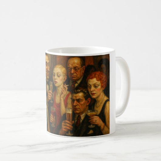 Das expressionistische Party Kaffeetasse (VorderseiteRechts)