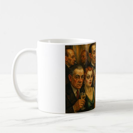 Das expressionistische Party Kaffeetasse (Links)