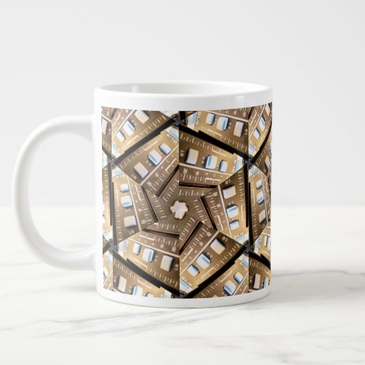 Das Extra-Tired Sound Engineer Coffee Cup Geschenk Jumbo-Tasse (Links)