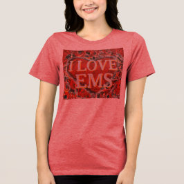 Das extravagante Herz der Frauen I Liebe EMS Tri-Blend Shirt